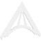 Ekena Millwork Pitch Stanford Architectural Grade PVC Gable Pediment, 72"W x 42"H x 1"P (14/12) GPP072X042X100STA - alternate 1